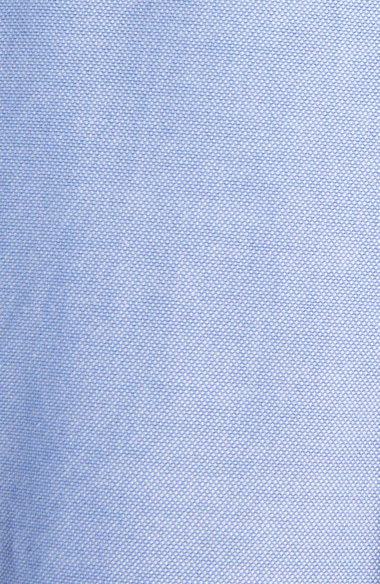 Moncler Archive Logo Patch Cotton Button-Down Shirt, Alternate, color, 