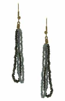 OLIVIA WELLES Daphne Beaded Double Drop Earrings