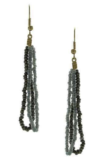Daphne Beaded Double Drop Earrings