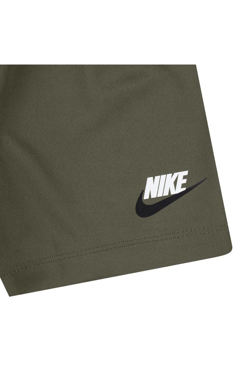 Nike Crew T-Shirt & Knit Shorts Set, Alternate, color, Medium Olive