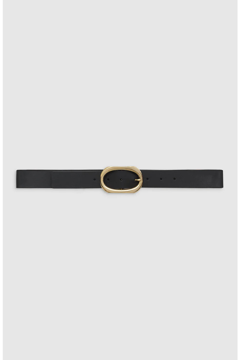 Signature Link Belt, Main, color, Black / Gold