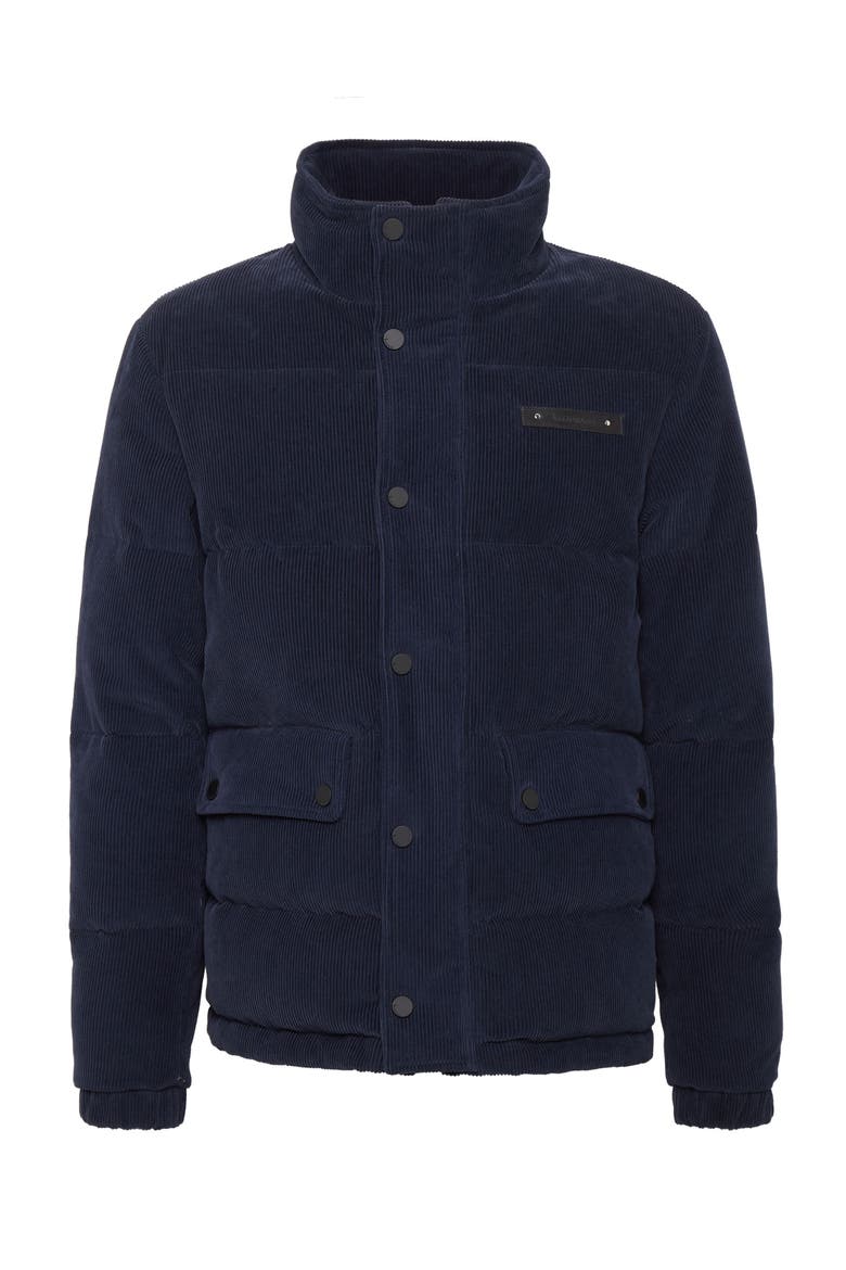 Velvet Down Jacket Men, Main, color, navy
