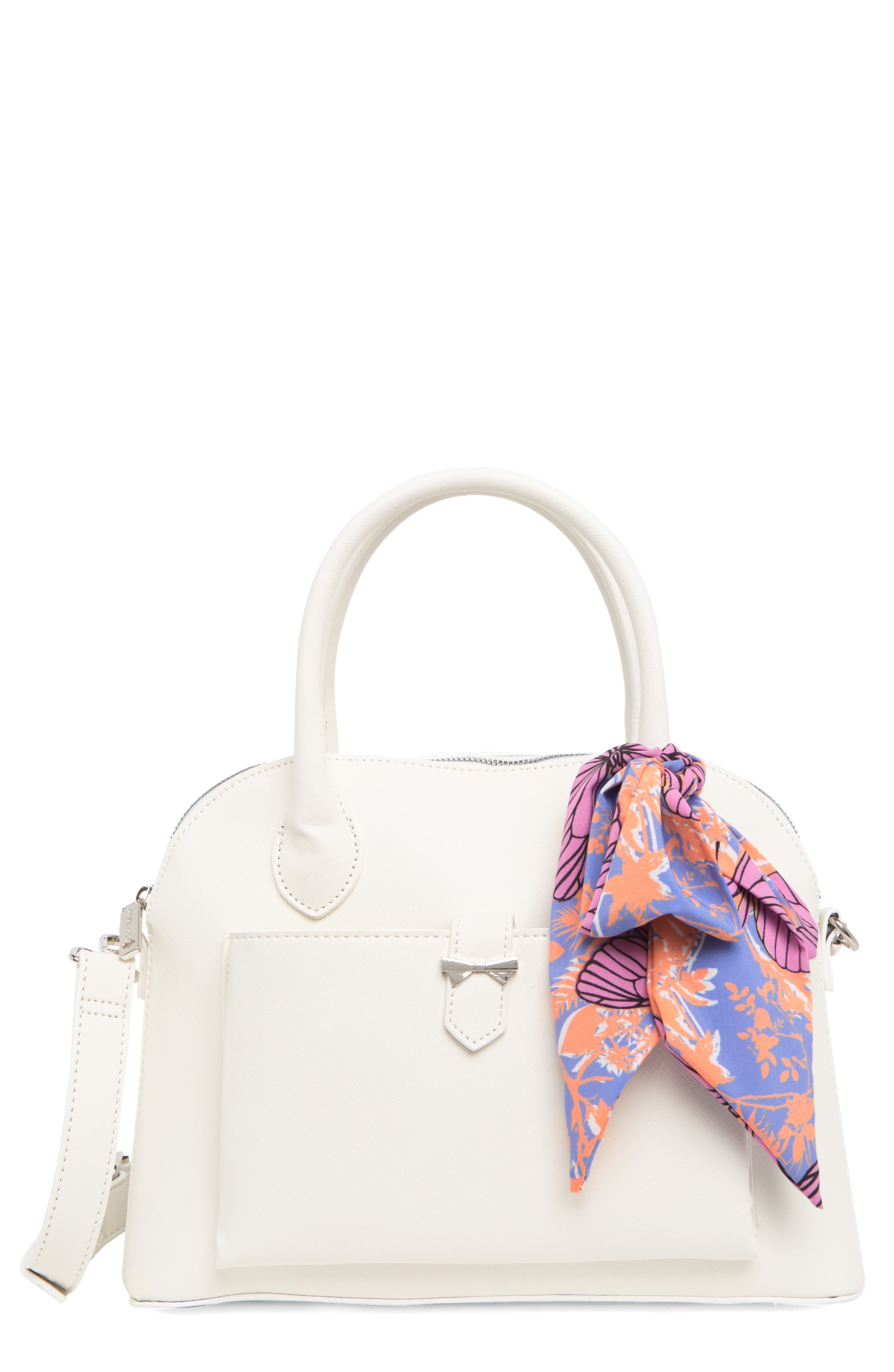 Betsey Johnson Dylon Large Dome Satchel, Main, color, 