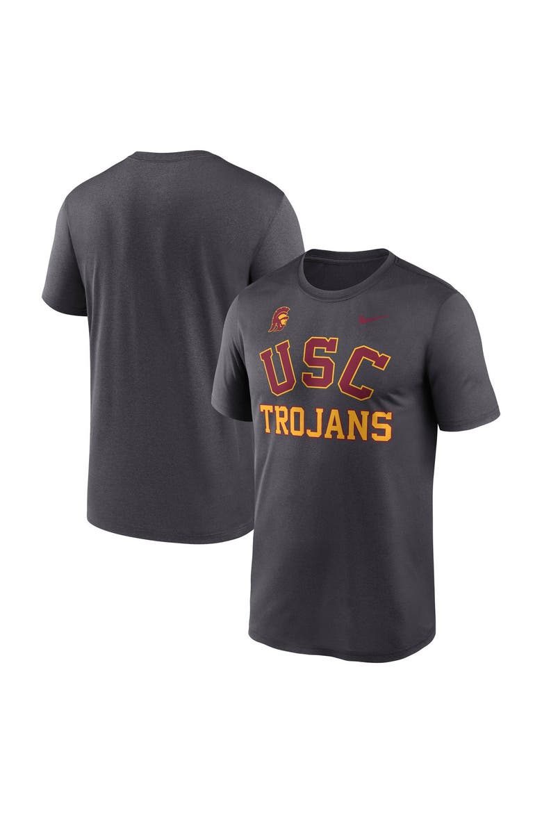 Men's Nike  Anthracite USC Trojans Primetime Arch Mantra Legend Dri-FIT T-Shirt, Alternate, color, Anthracite