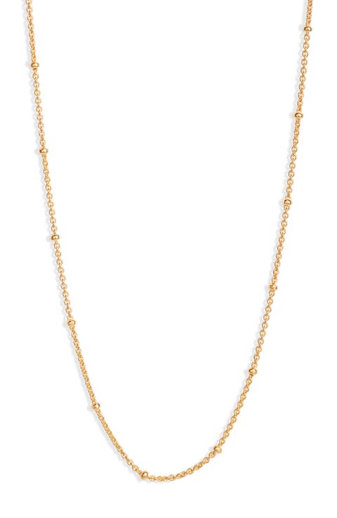 21-Inch Fine Beaded Chain