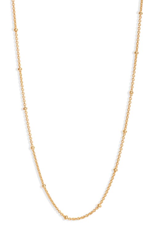 Monica Vinader 21-Inch Fine Beaded Chain in Gold  product
