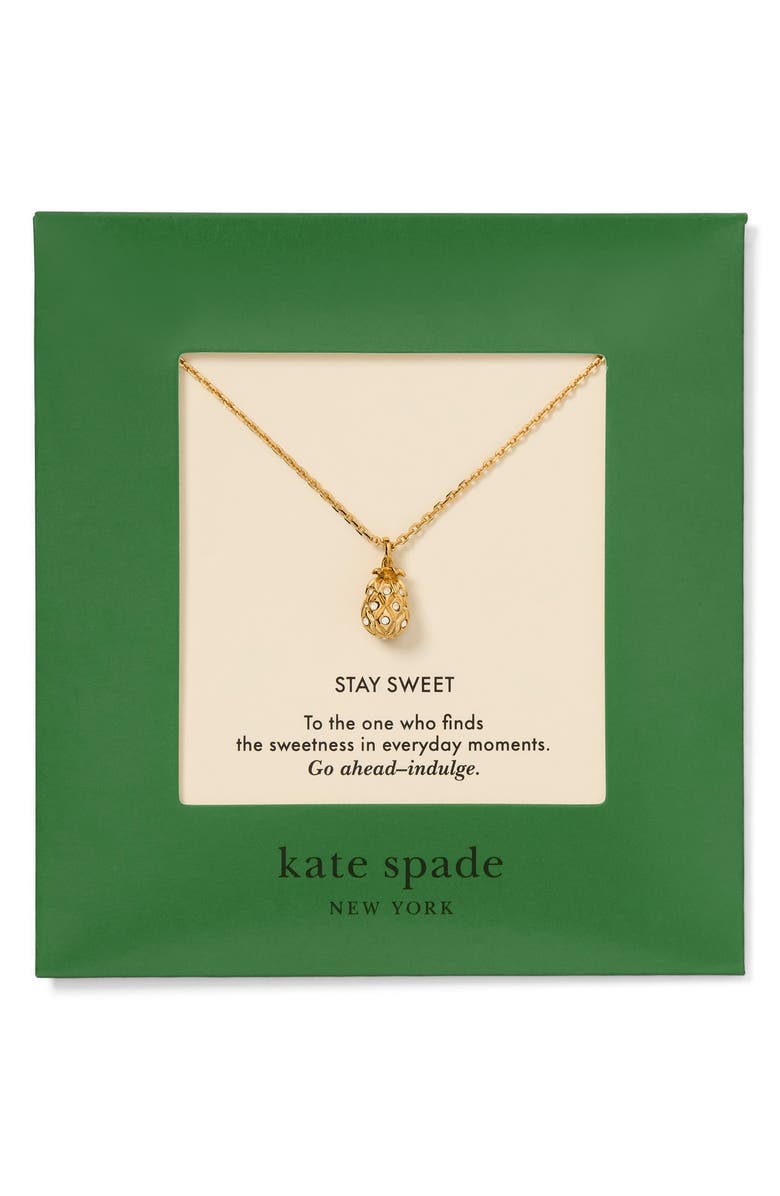 Kate Spade New York stay sweet pendant necklace, Alternate, color, 