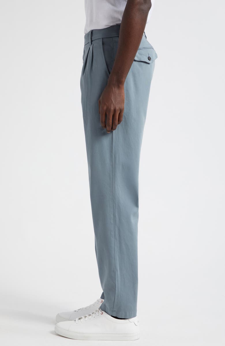 Eleventy Tailored Cotton Stretch Velveteen Pants, Alternate, color, Denim