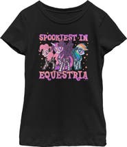 MY LITTLE PONY Girl's My Little Pony Halloween Trio Spookiest in Equestria Graphic T-Shirt