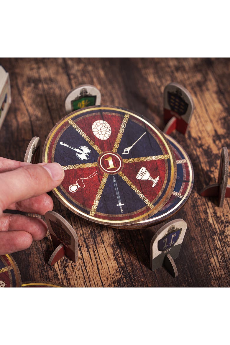Knights of the Round Table 3D Wooden Brainteaser Puzzle, Alternate, color, Multicolored