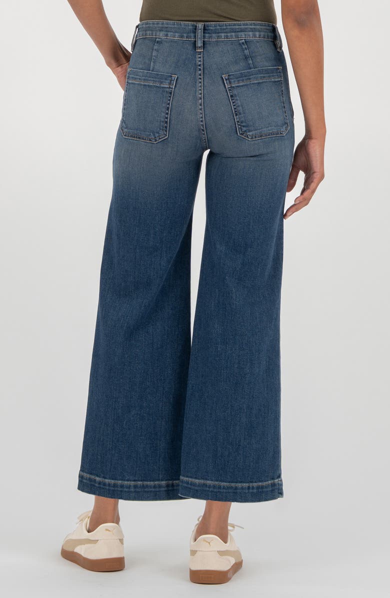 KUT from the Kloth High Waist Wide Leg Jeans, Alternate, color, Reflective