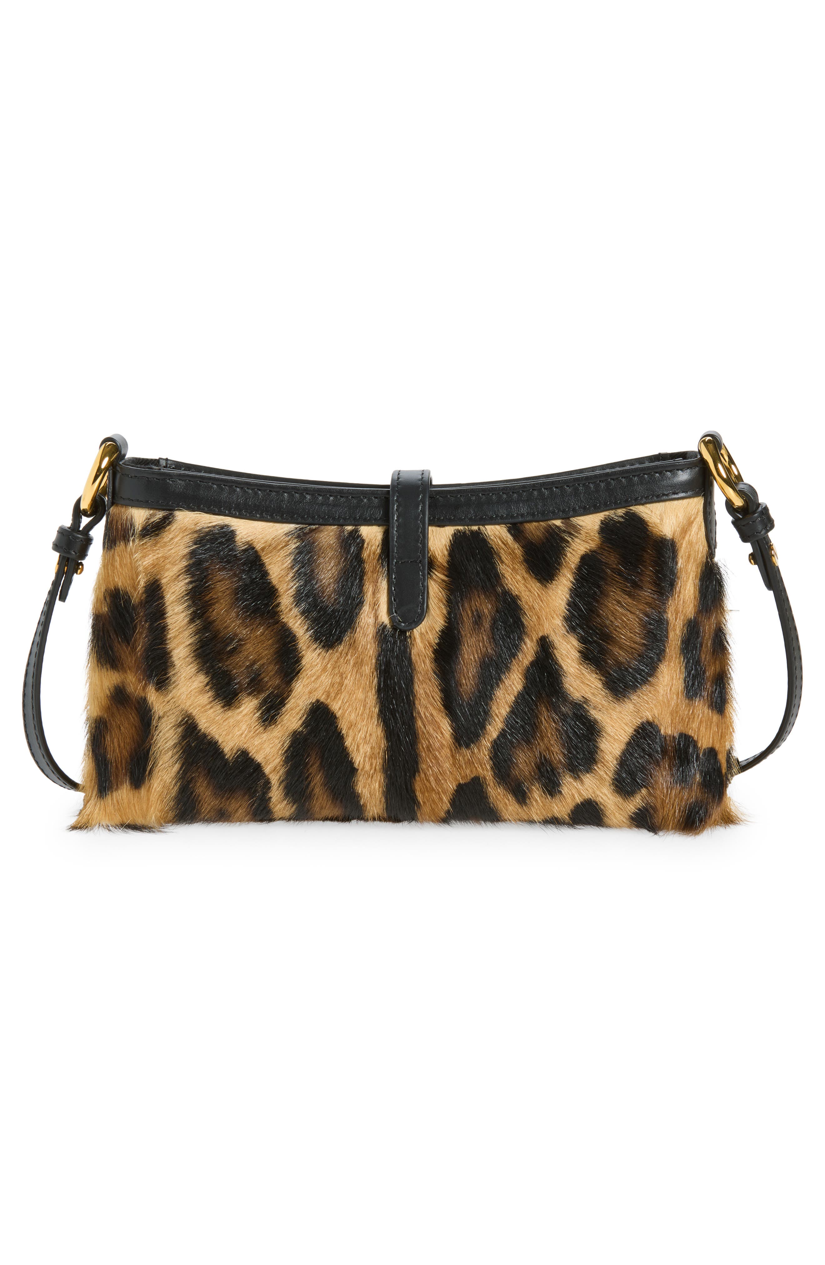 125 Anniversary Leopard Print Goat Hair Shoulder Bag, Alternate, color, LEO NEW