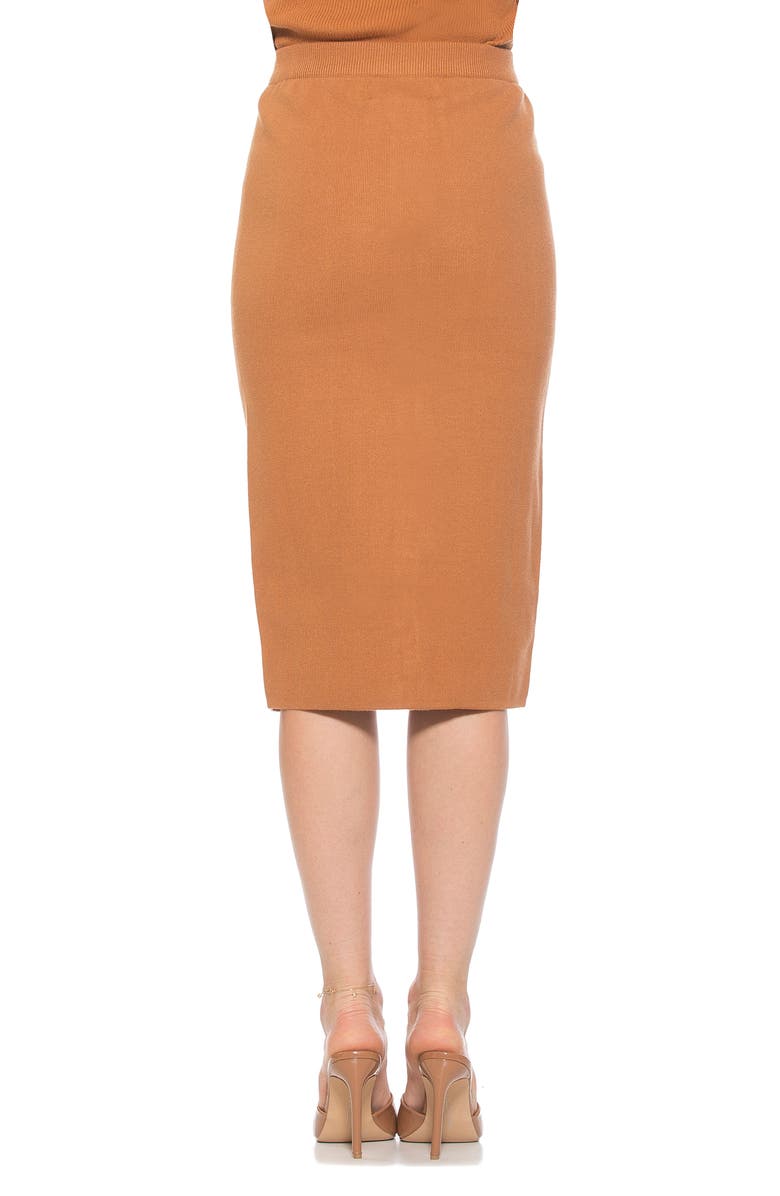Alexia Admor Ariana Midi Pencil Skirt, Alternate, color, Camel