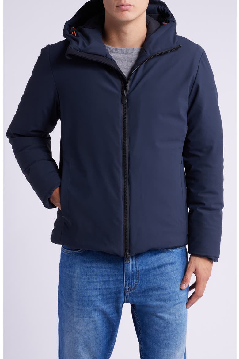 Sabal Water Resistant Hooded Jacket, Alternate, color, BLUE BLACK
