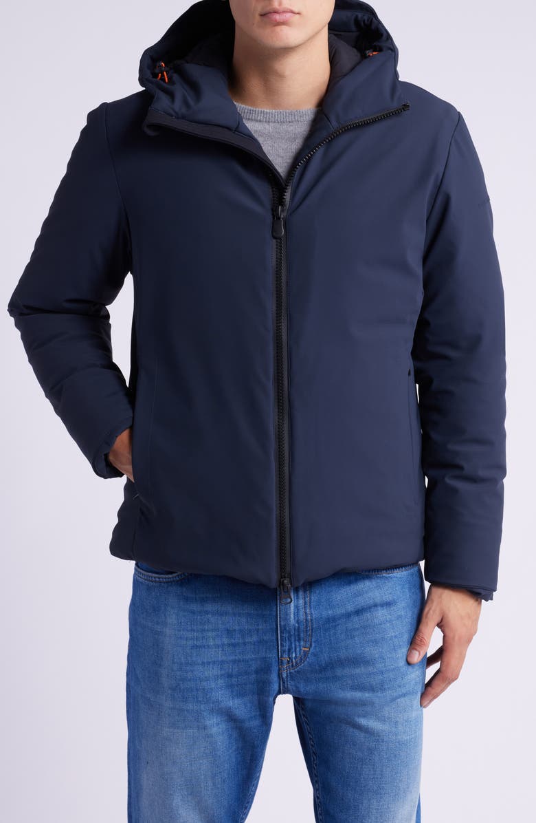 Save The Duck Sabal Water Resistant Hooded Jacket, Alternate, color, Blue Black