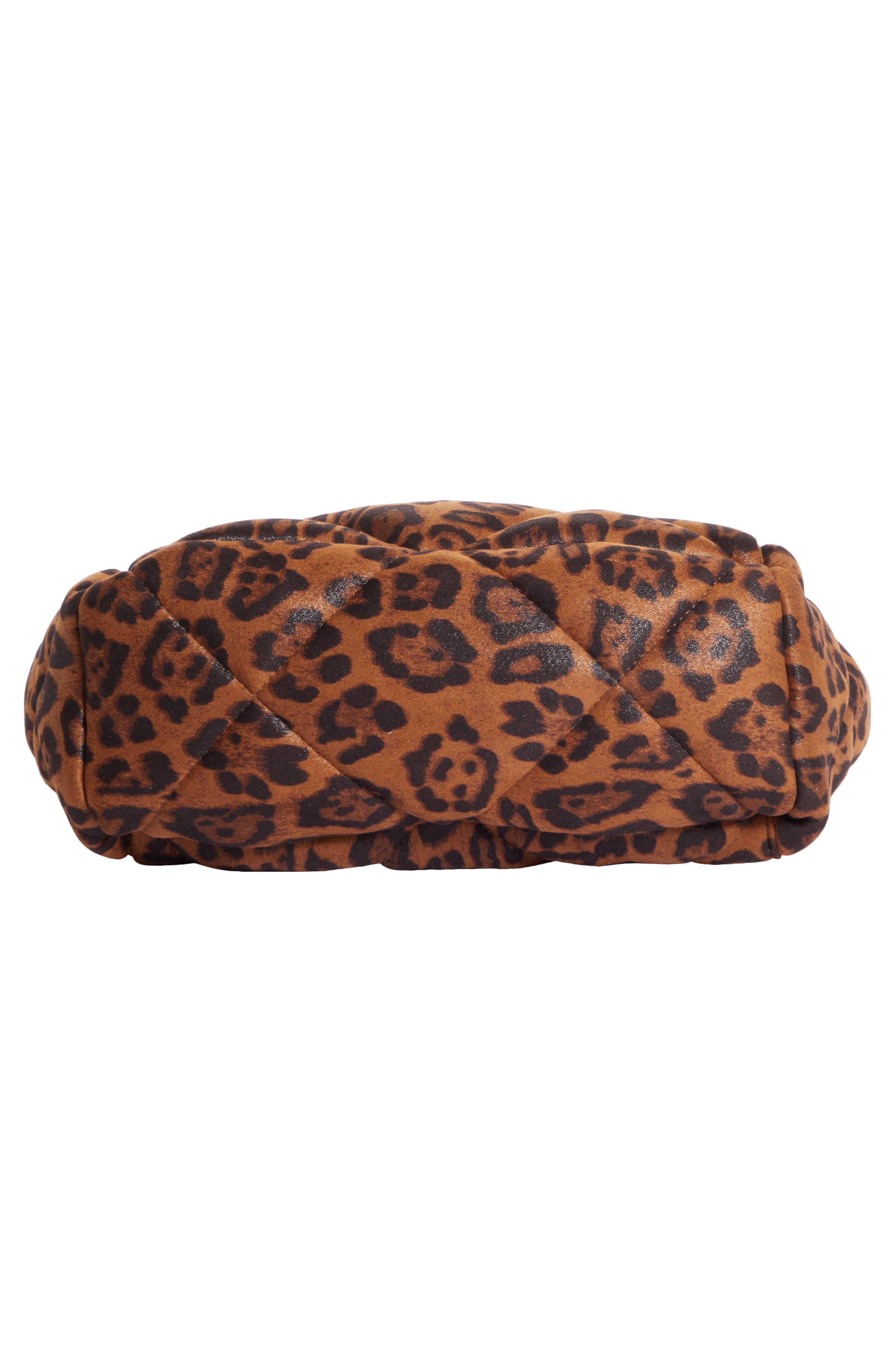Stand Studio Rosanne Leopard Print Quilted Top Handle Bag, Alternate, color, 