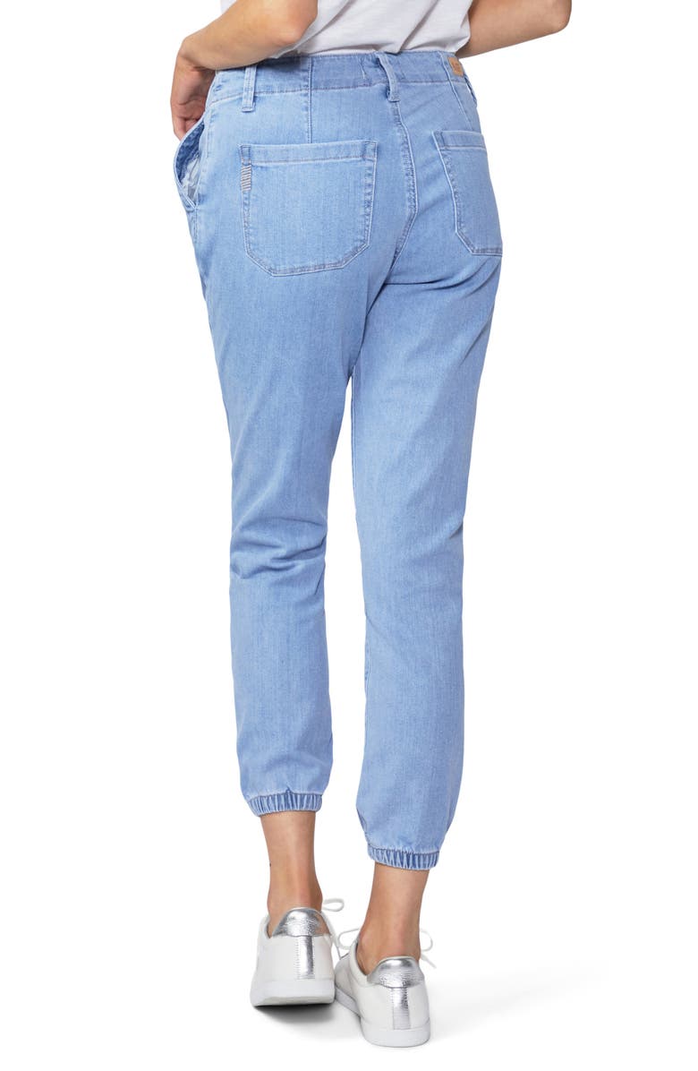 PAIGE Mayslie Pleat Denim Joggers, Alternate, color, 