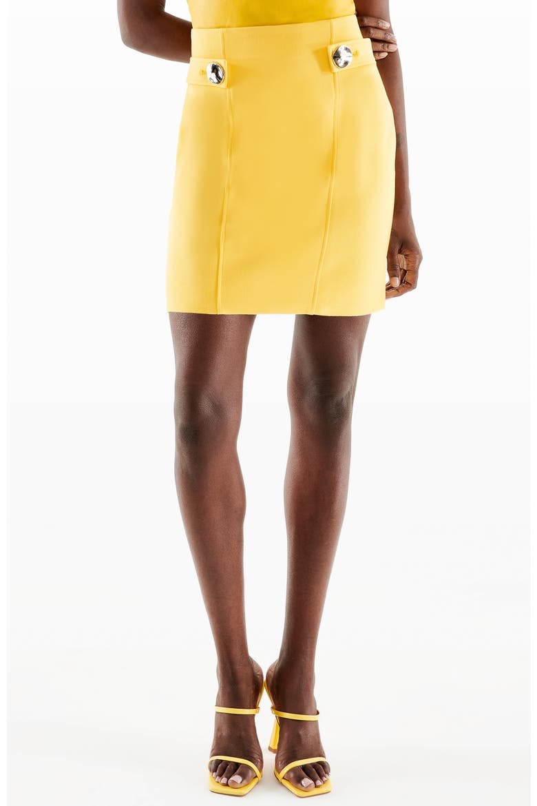 Merci Skirt, Main, color, Lemon Yellow