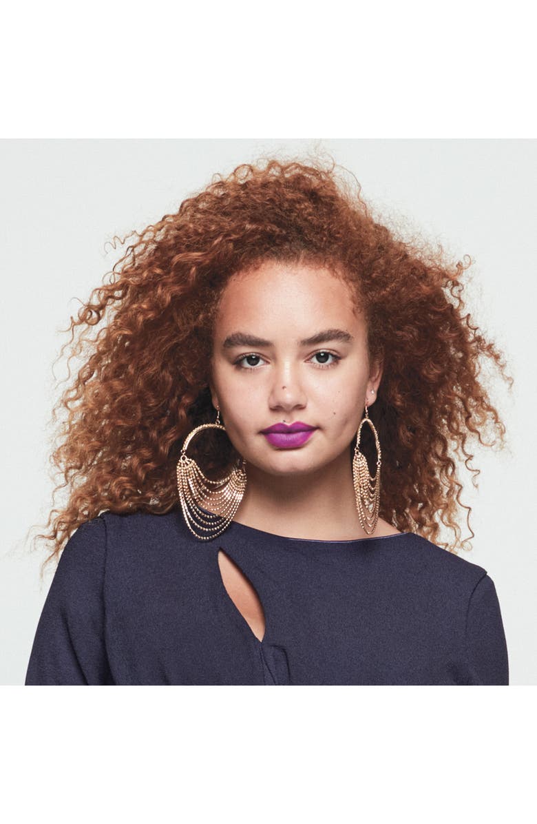 Dress the Population Naomi Long Sleeve Twist Crepe Gown, Alternate, color,