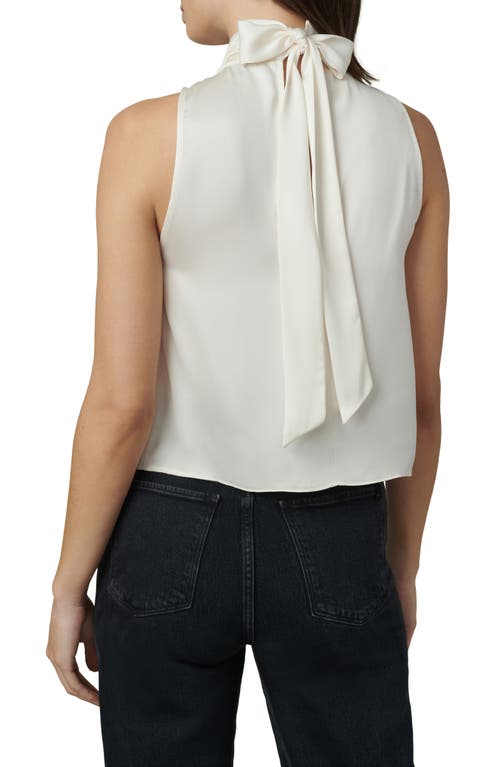 Joe's Satin Halter Top In White