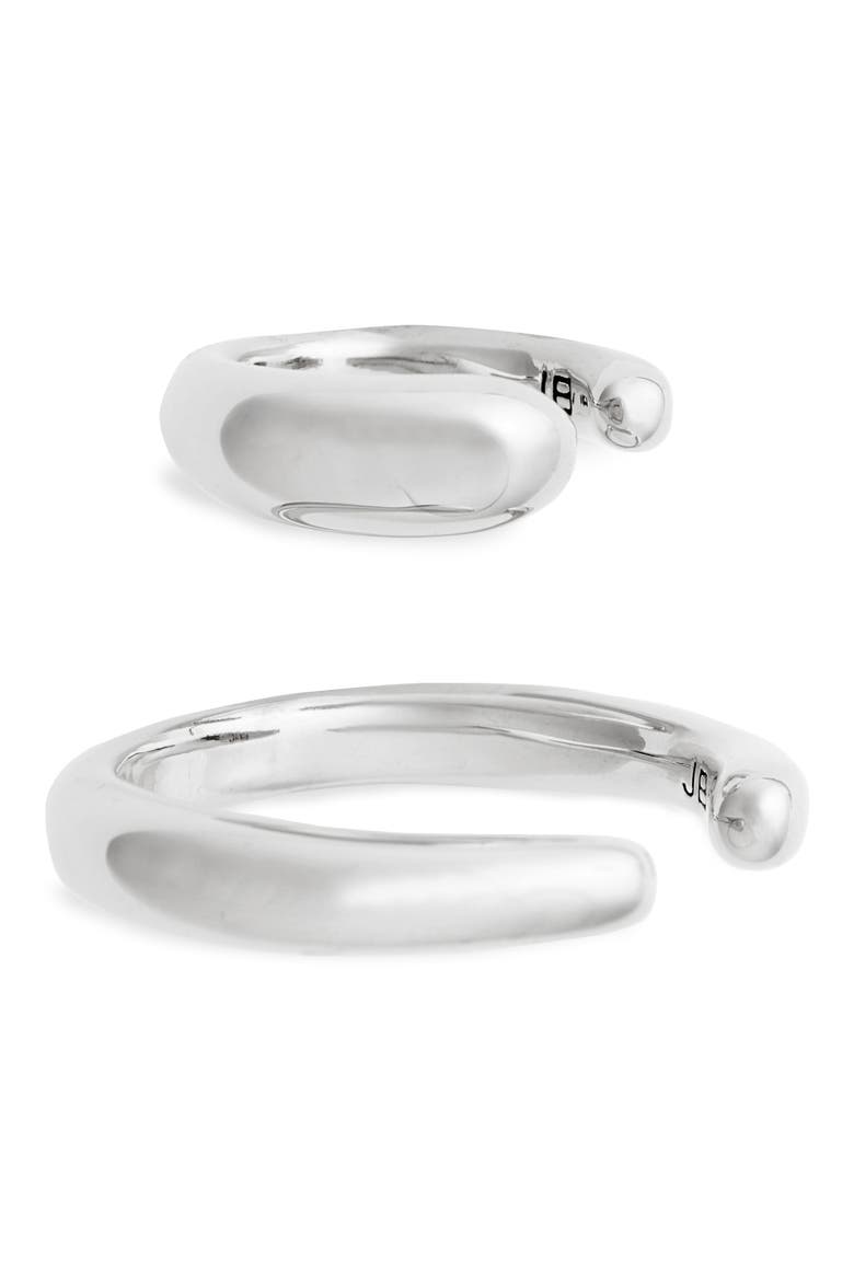 Sila Ear Cuffs, Main, color, SILVER