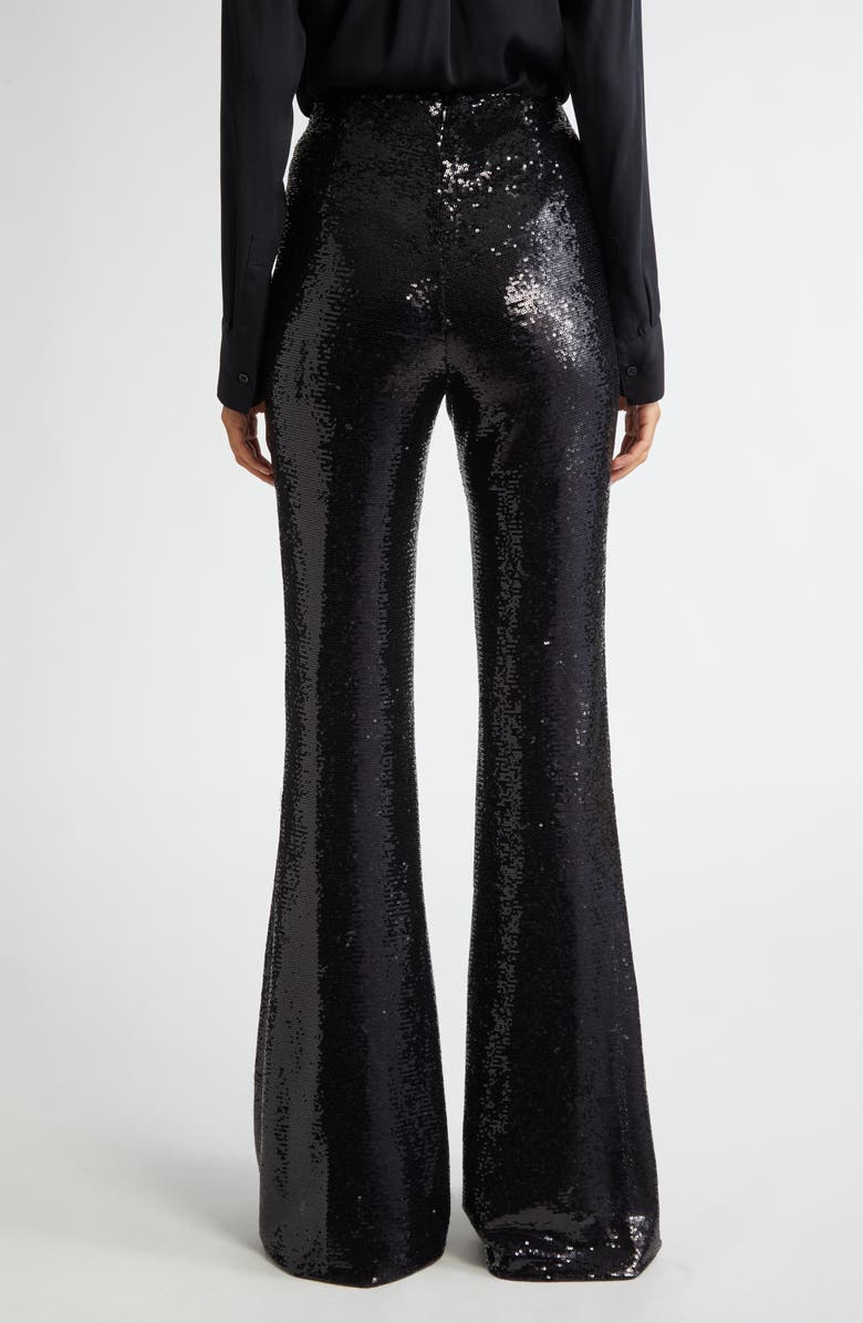 L'AGENCE Honor Sequin Flare Leg Pants, Alternate, color, 