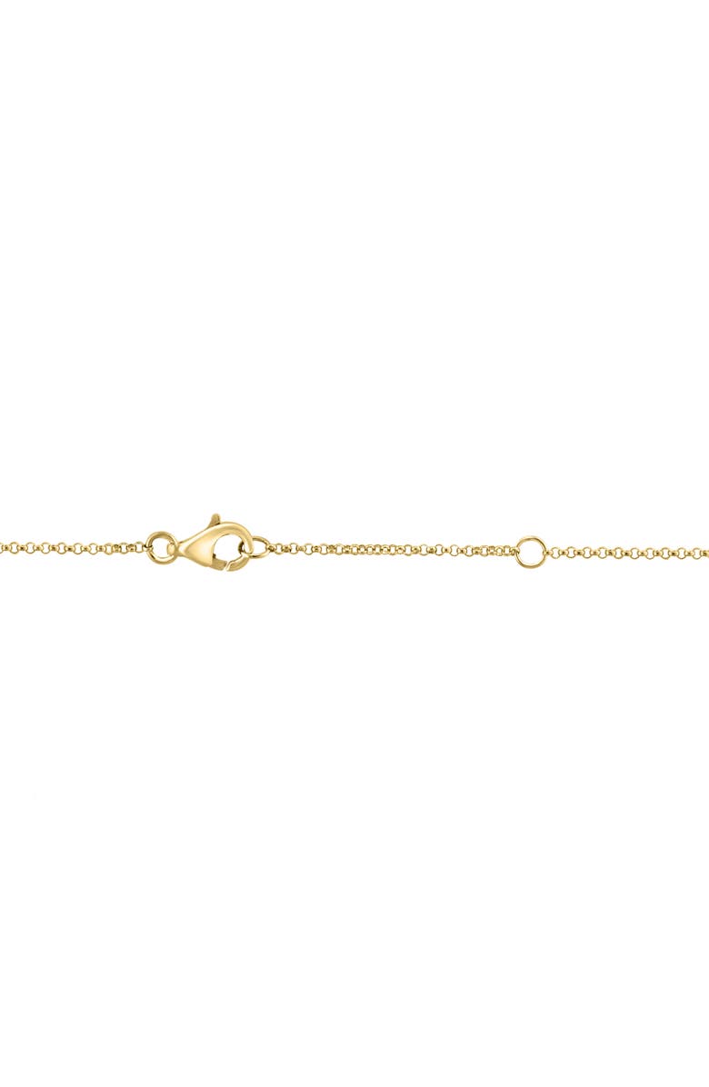 EFFY Diamond & Freshwater Pearl Station Necklace, Alternate, color, Gold