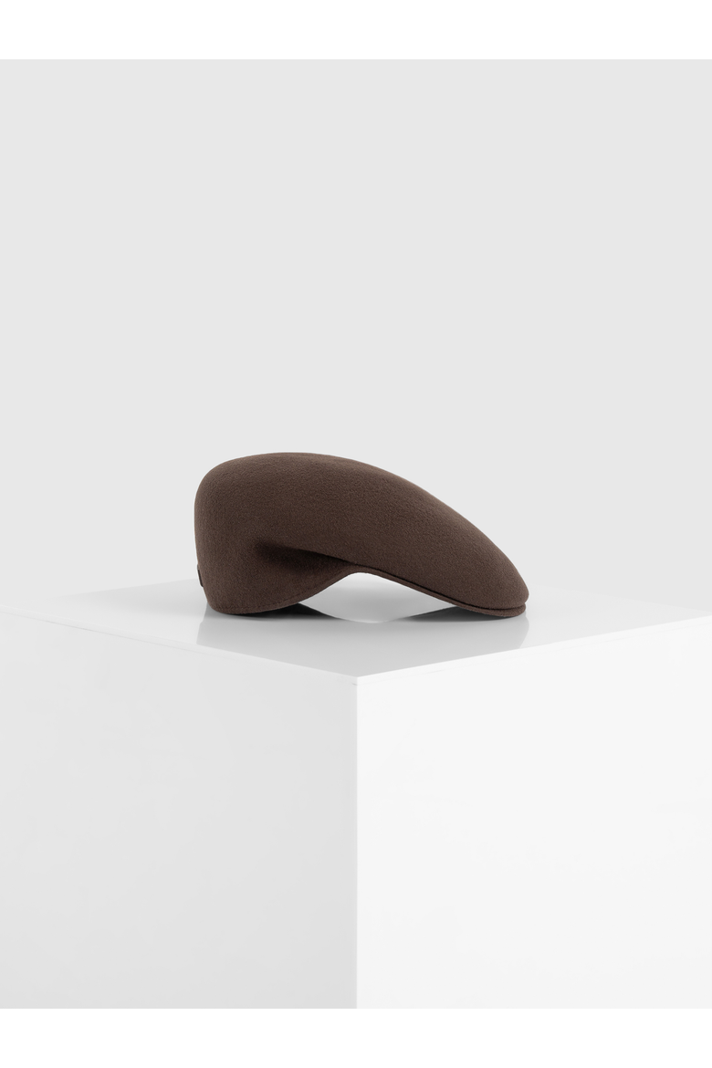 Amos Wool Flat Cap, Alternate, color, Brown