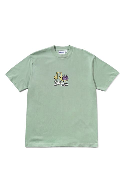 Butter Goods Turtle Graphic T-Shirt in Ice 