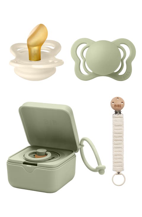 Pacifer, Pacifier Box & Pacifier Clip Set