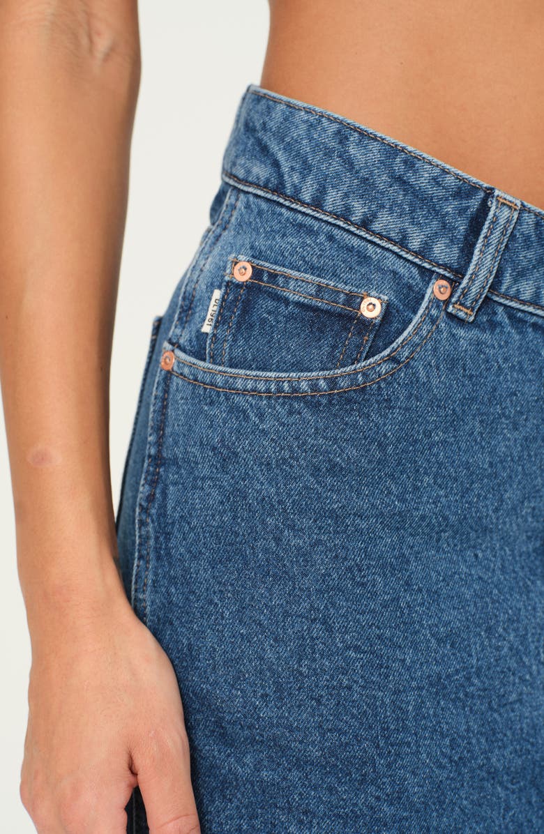 DL1961 Lexie High Waist Denim Skirt, Alternate, color, North Beach