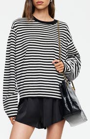 LIONESS Olsen Stripe Wool Blend Sweater