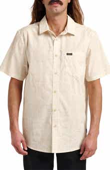 Quiksilver Geo Print Cotton Blend Button-Up Shirt