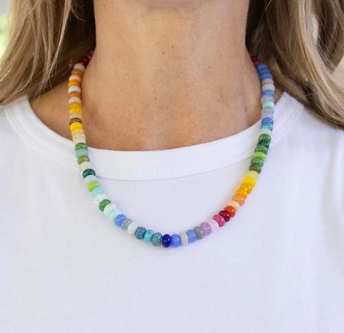 Erin Mcdermott Jewelry Gold At The End Of The Rainbow Necklace In Multi