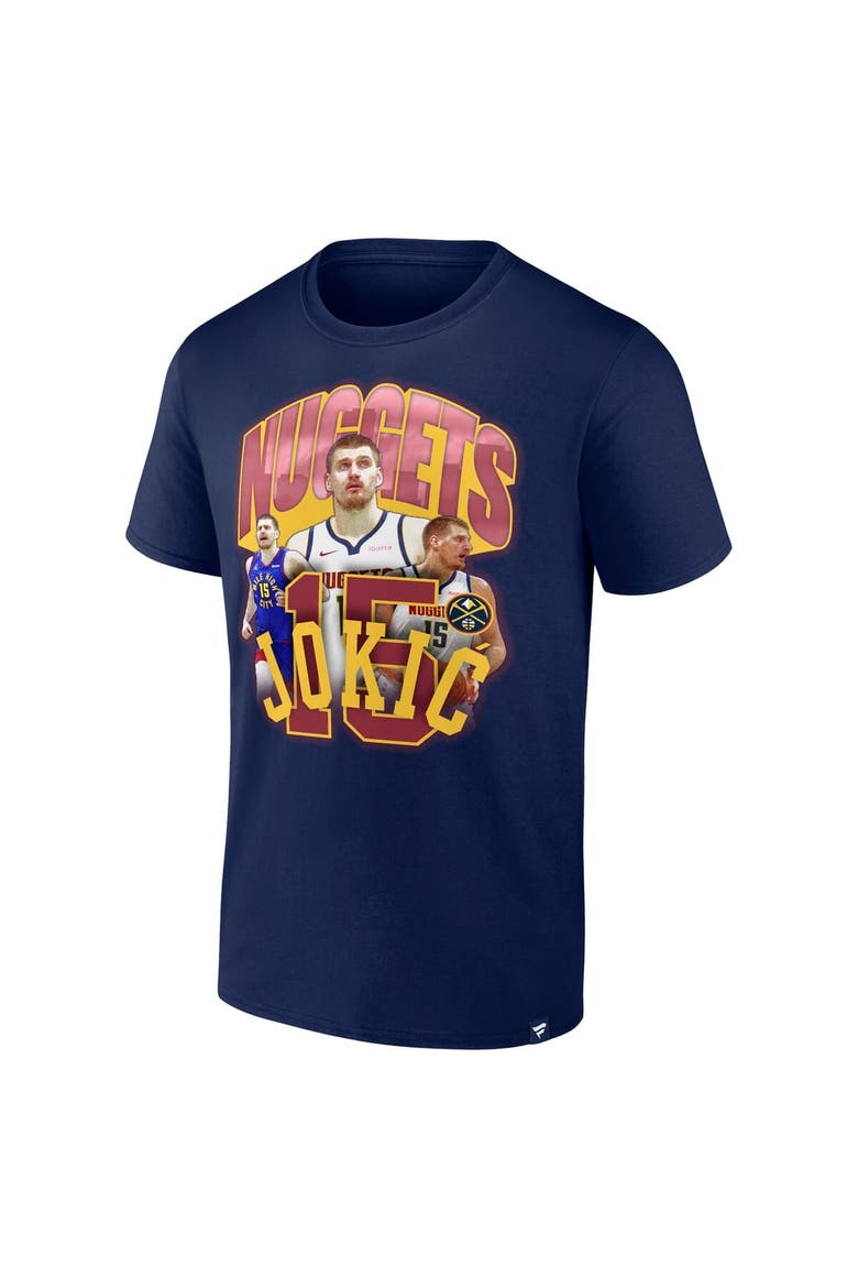 Men's Fanatics Nikola Jokic Navy Denver Nuggets Notorious 4.0 T-Shirt, Alternate, color, Navy