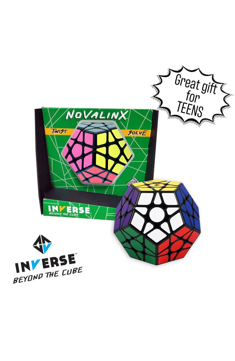 Inverse Novalinx Twist & Solve 12-Sided Handheld Puzzle, Ages 8+, Alternate, color, Multicolored