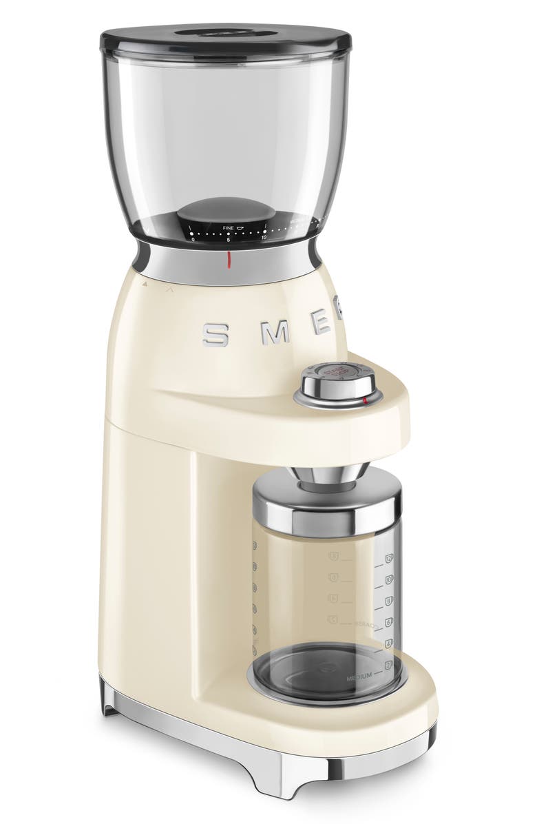 smeg '50s Retro Style Espresso Grinder, Alternate, color, Cream