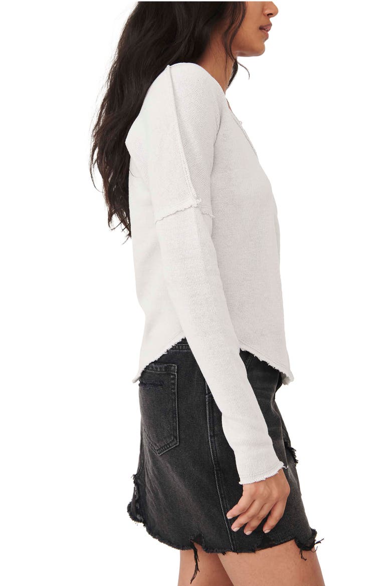 Come & Get It Cotton Blend V-Neck Top, Alternate, color, SWEATER WEATHER