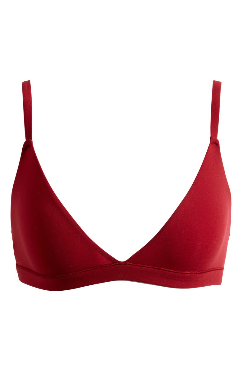 SKIMS Fits Everybody Triangle Bralette, Main, color, Brick