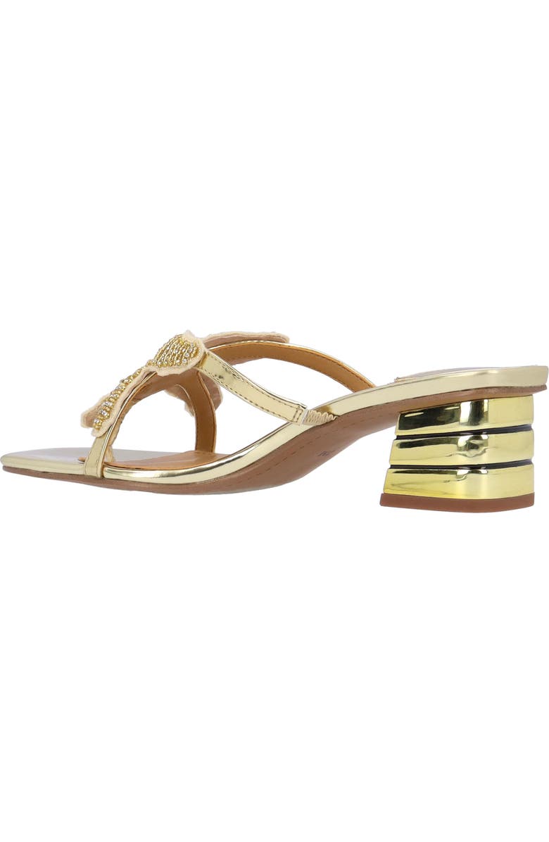 J. Reneé Sunstar Appliqué Sandal, Alternate, color, Gold/ Natural