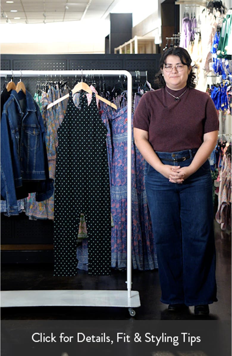 Lucia Printed Halter Capri Jumpsuit, sales video thumbnail