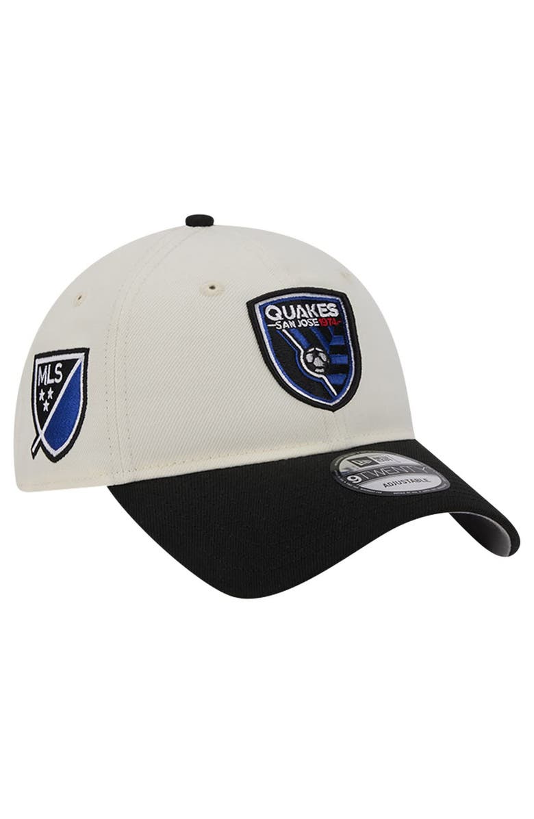 New Era Men's New Era White San Jose Earthquakes 2024 Kick Off Collection 9TWENTY Adjustable Hat, Main, color,