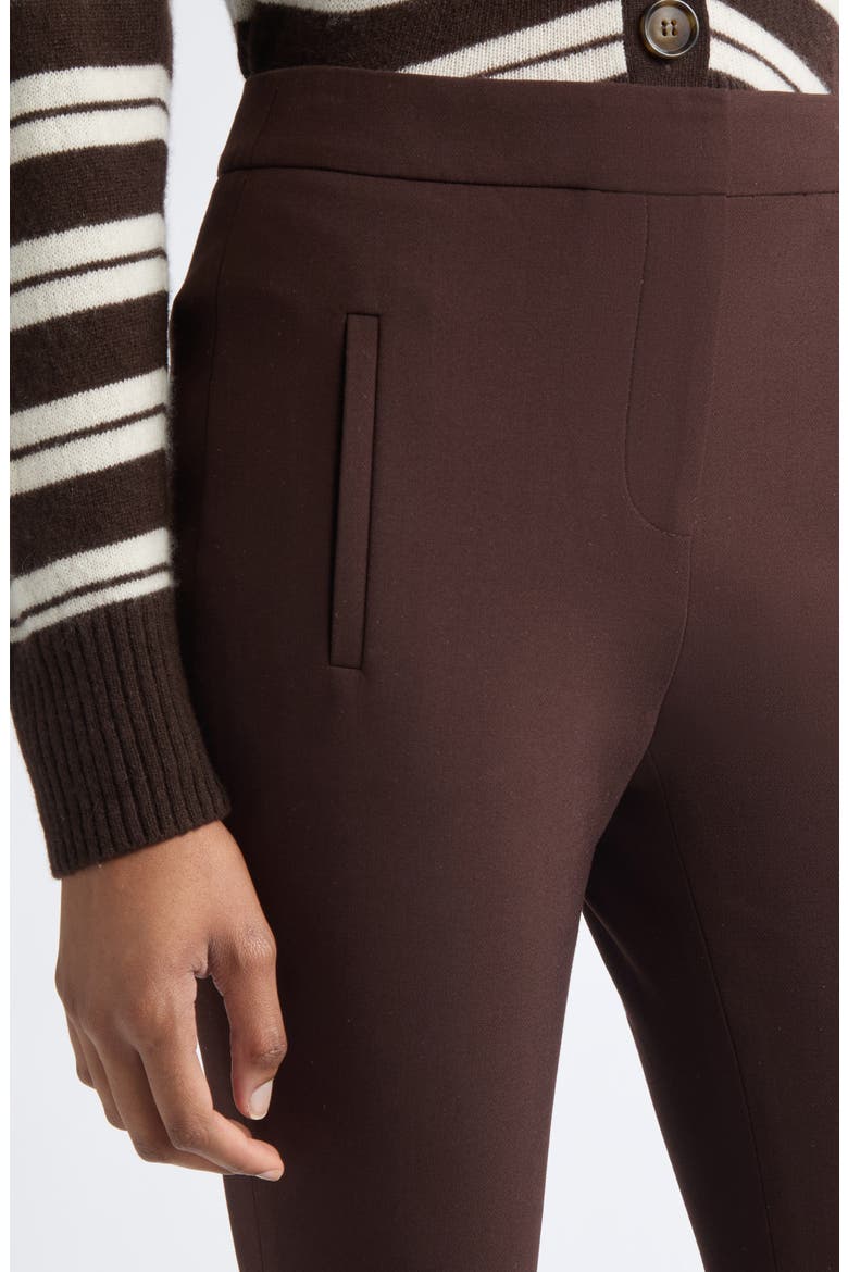 Arte Wool Blend Crop Flare Pants, Alternate, color, ESPRESSO