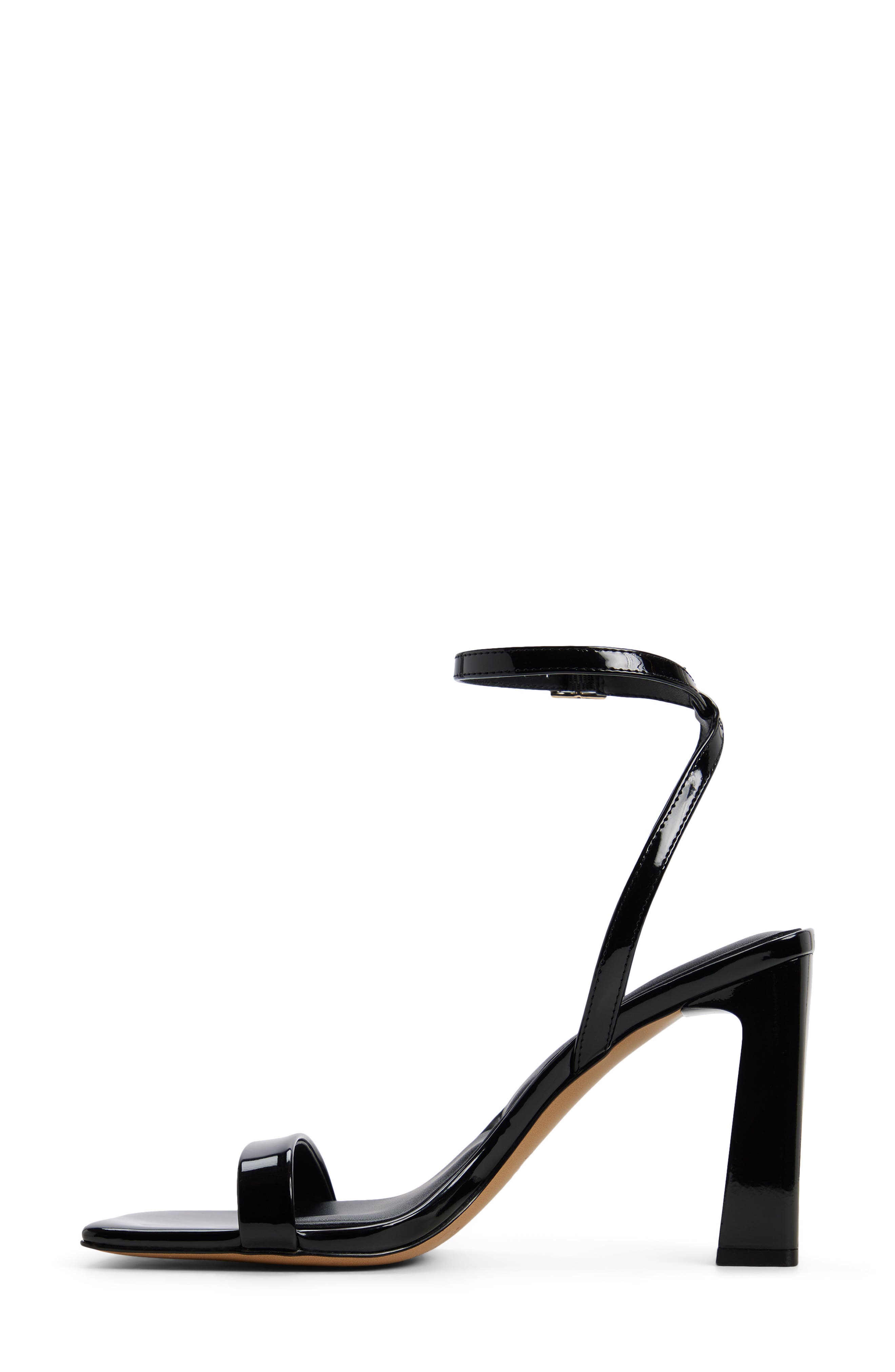 ALDO Azzira Ankle Strap Sandal, Alternate, color, Black