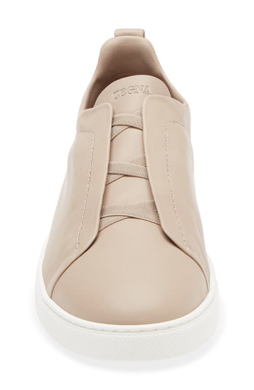 Zegna Triple Stitch™ Secondskin Sneaker In Brown