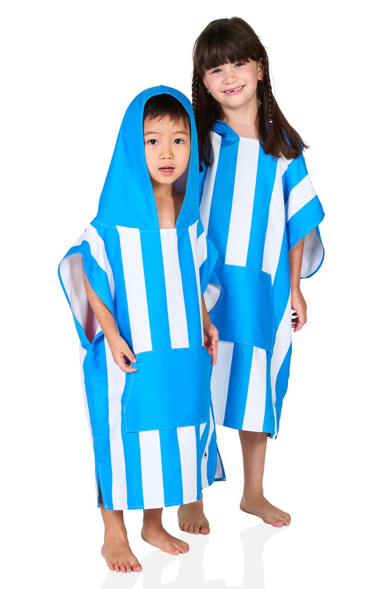 Dock & Bay Quick Dry Kids Poncho, Alternate, color, Whitsunday Blue