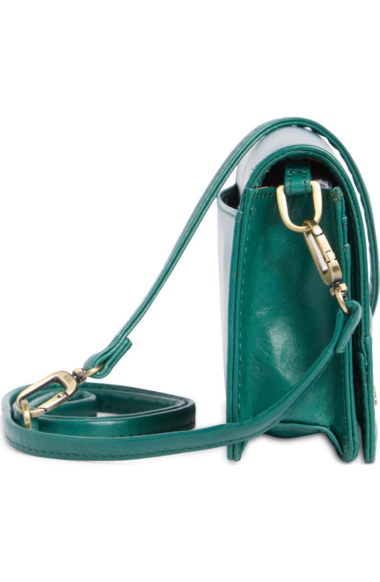 HOBO Jill Leather Phone Crossbody Bag, Alternate, color, Alpine Green