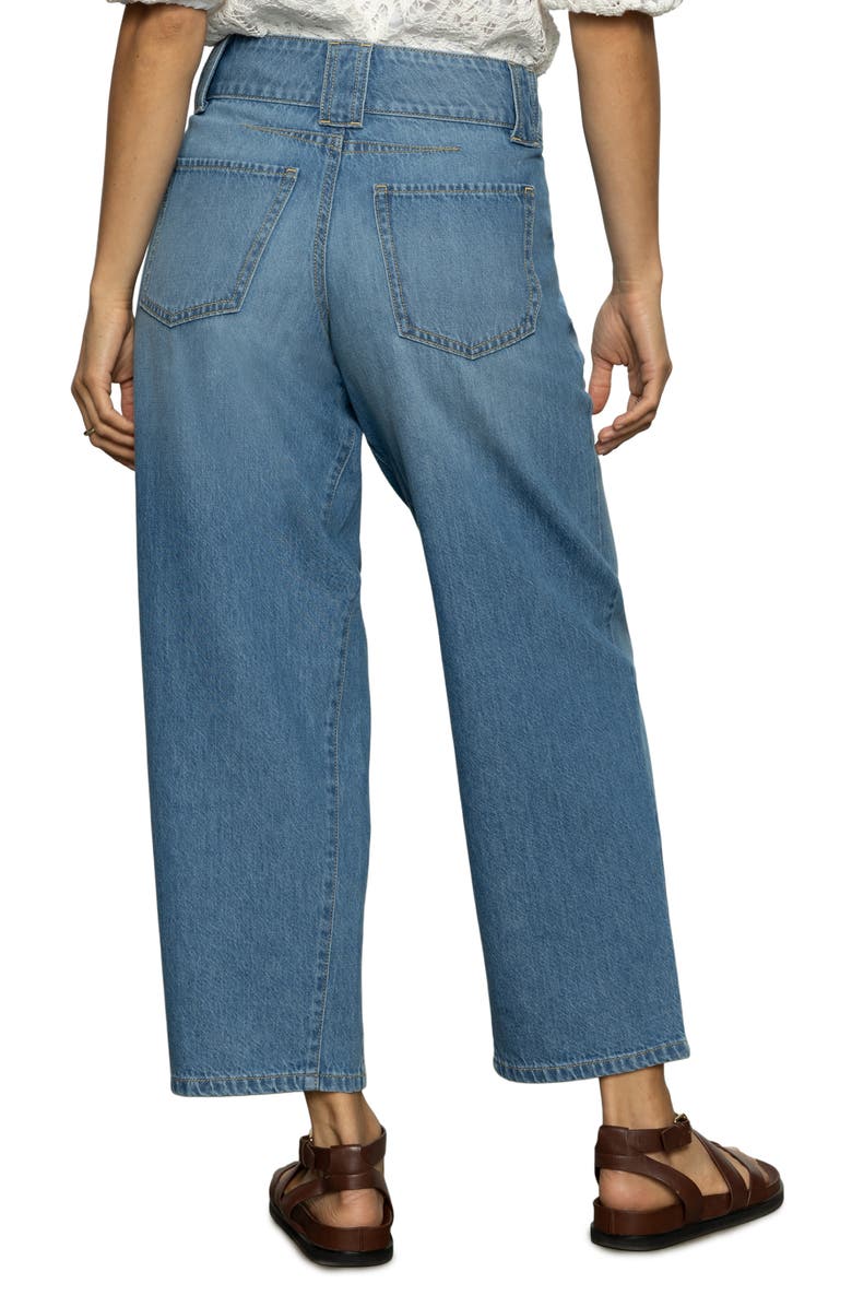 Sanctuary Side Car High Waist Ankle Barrel Jeans, Alternate, color,
