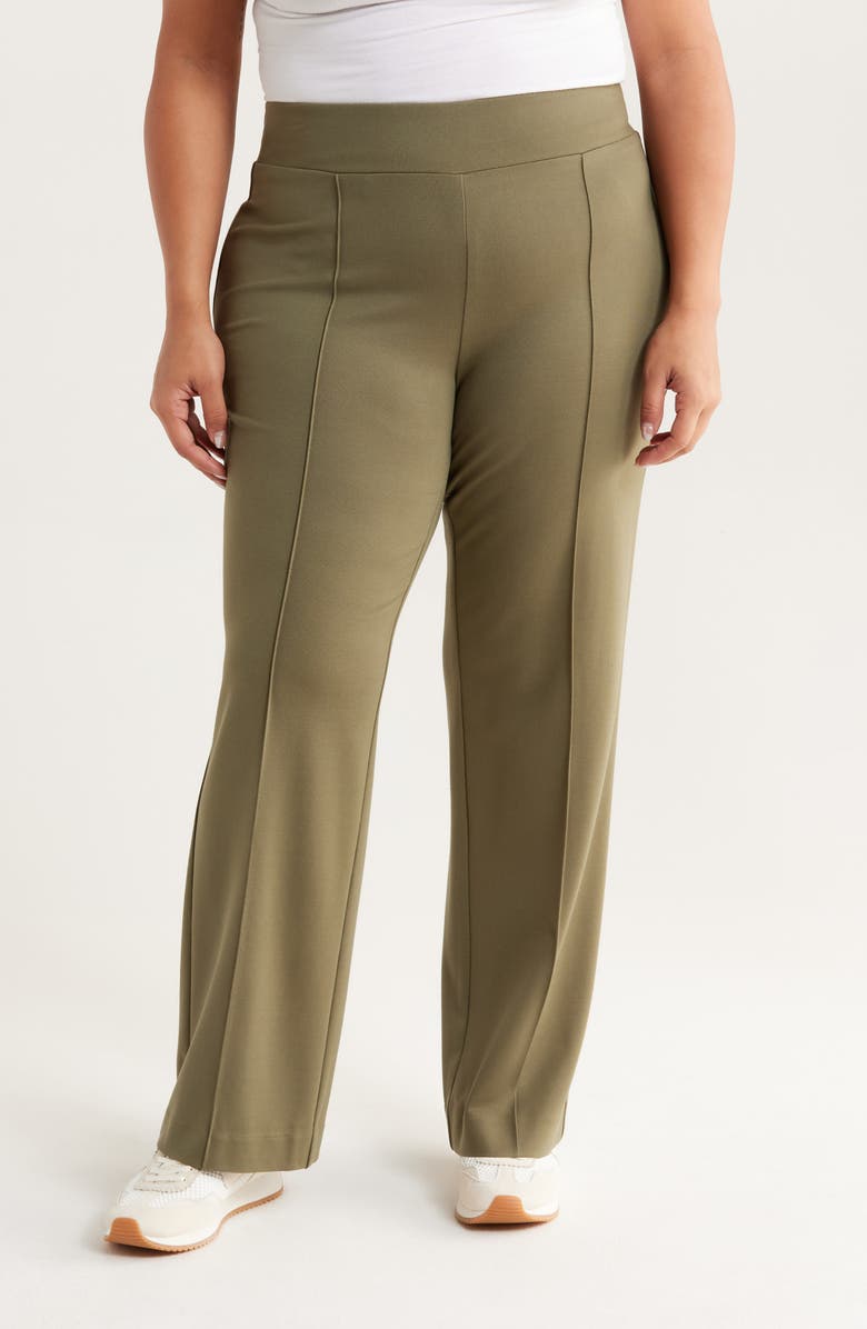 Jones New York Pintuck Pull-On Straight Leg Pants, Main, color, 