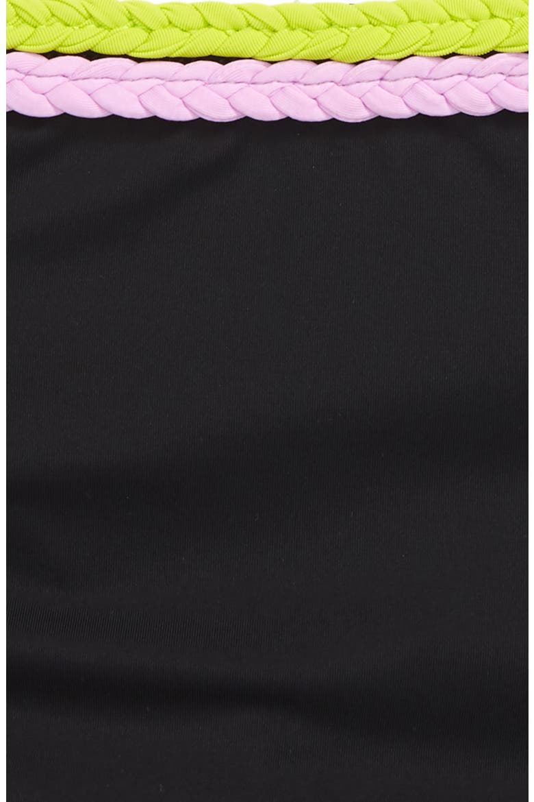 Braid Parade Two-Piece Swimsuit, Alternate, color, BLACK